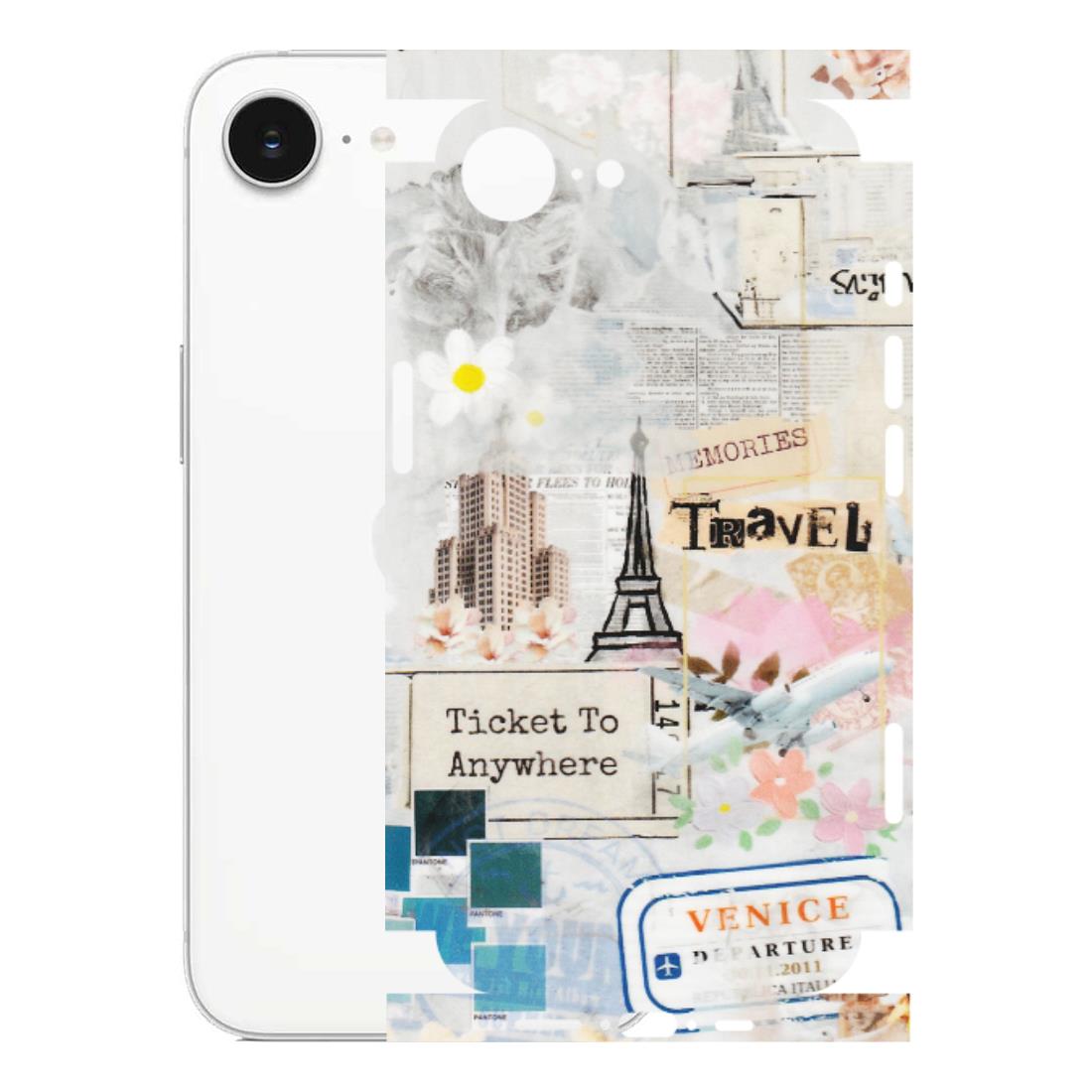Apple iPhone Skins (All Models) - Travel Memories - Transparent Finish (T-09) iPhone 16E