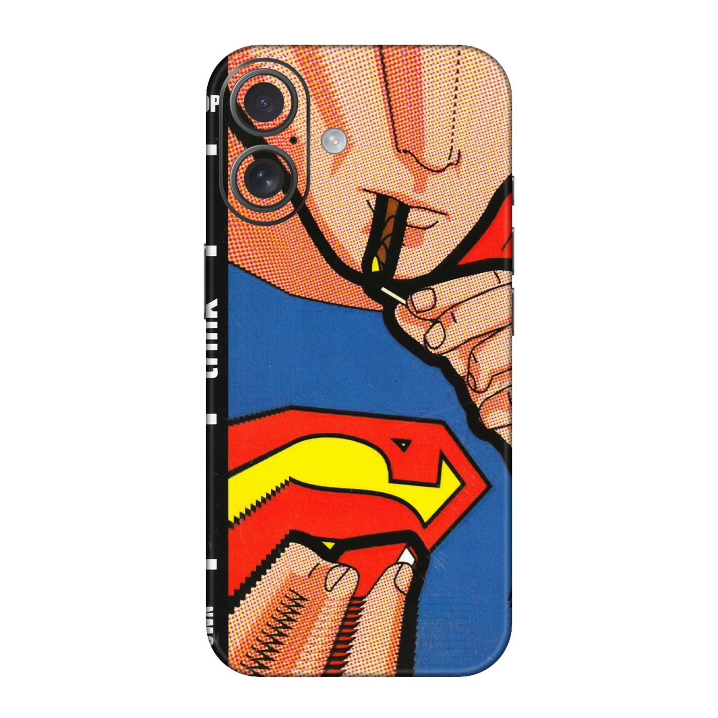 Apple iPhone Skins (All Models) - Superman Sutta - 3D Embossed Finish (L-130) iPhone 16