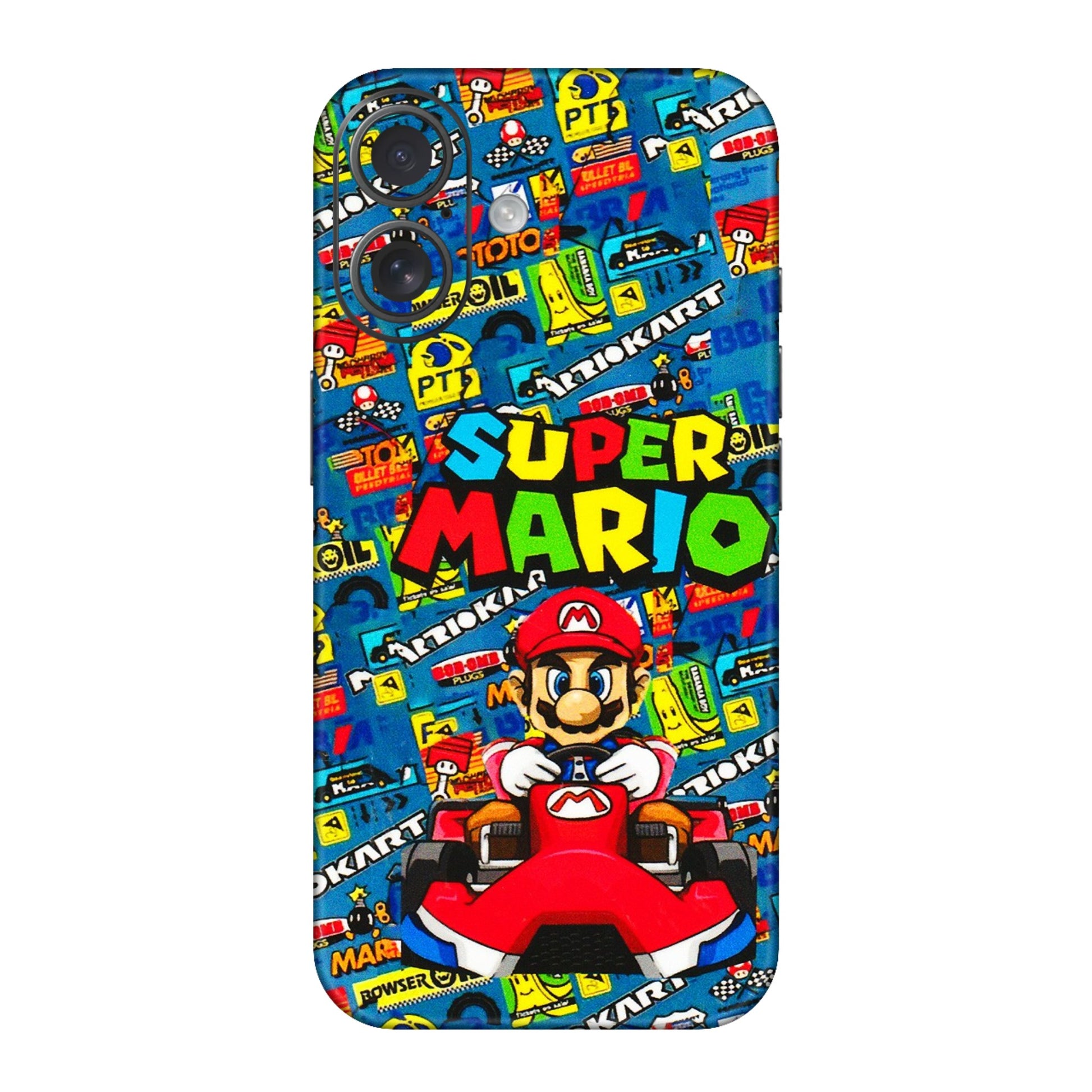 Apple iPhone Skins (All Models) - Super Mario Kart - 3D Embossed Finish (L-140) iPhone 16