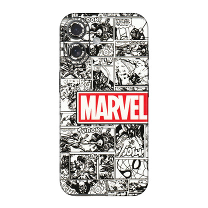 Apple iPhone Skins (All Models) - Marvel Comic - 3D Embossed Finish (L-171) iPhone 16