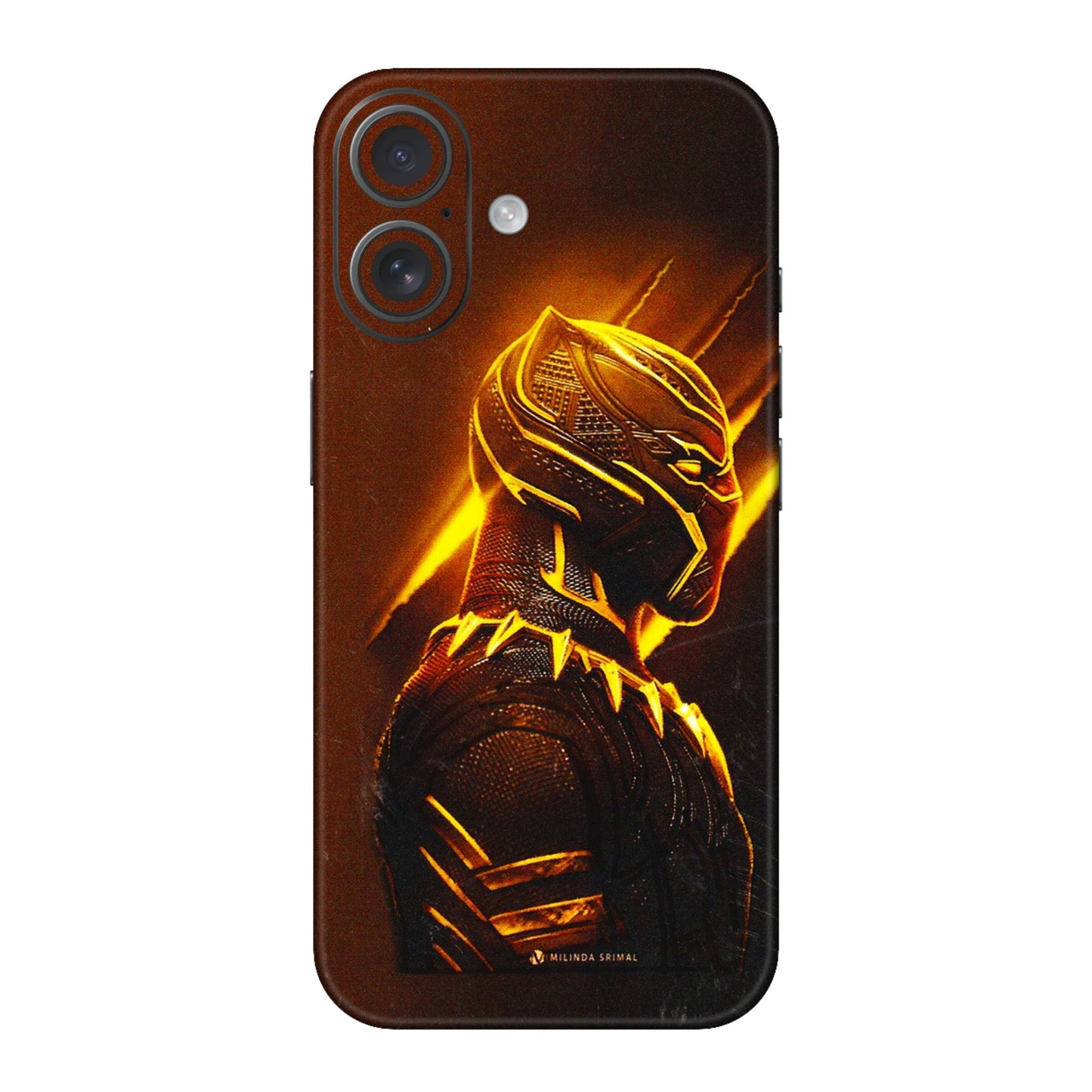 Apple iPhone Skins (All Models) - Gold Black Panther - 3D Embossed Finish (L-181) iPhone 16