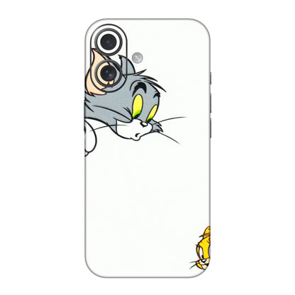 Apple iPhone Skins (All Models) - Cute Tom And Jerry - 3D Embossed Finish (L-220) iPhone 16