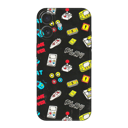 Apple iPhone Skins (All Models) - Gaming Doodles - 3D Embossed Finish (L-224) iPhone 16