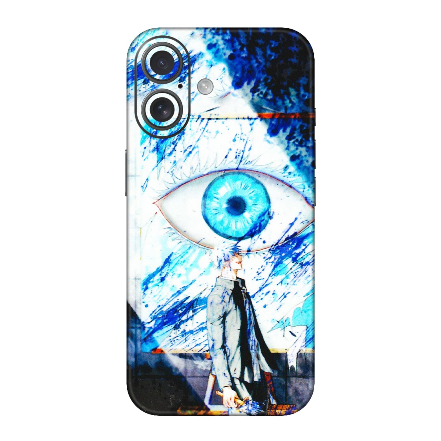 Apple iPhone Skins (All Models) - Gojo Satoru evil eye - 3D Embossed Finish (L-239) iPhone 16