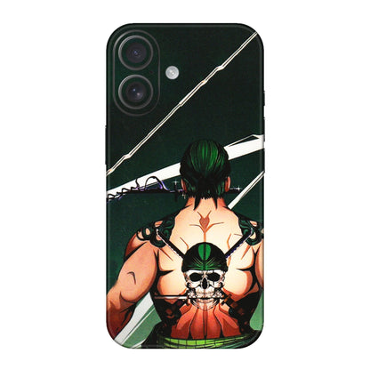Apple iPhone Skins (All Models) - Zoro Anime - 3D Embossed Finish (L-23) iPhone 16
