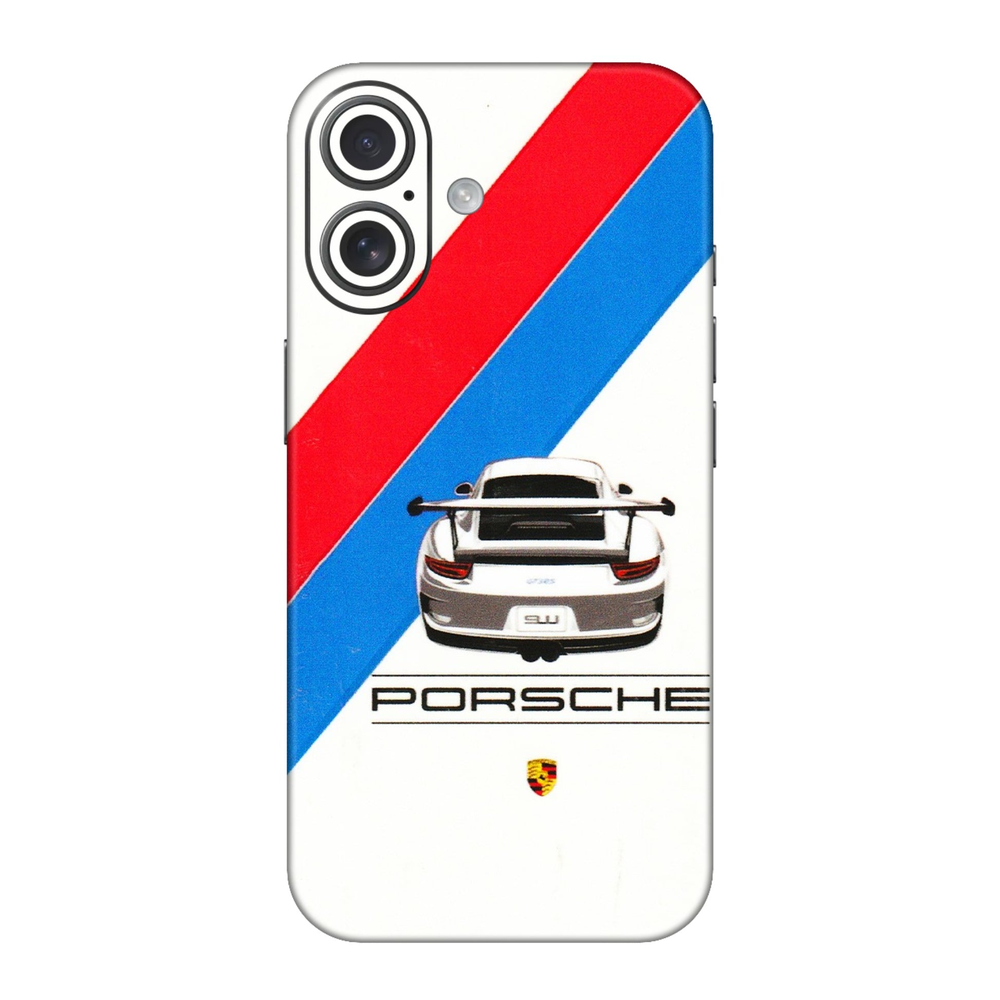 Apple iPhone Skins (All Models) - Porche Car Sober Logo - 3D Embossed Finish (L-248) iPhone 16