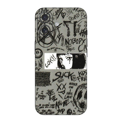 Apple iPhone Skins (All Models) - Never Have Love Anime - 3D Embossed Finish (L-260) iPhone 16