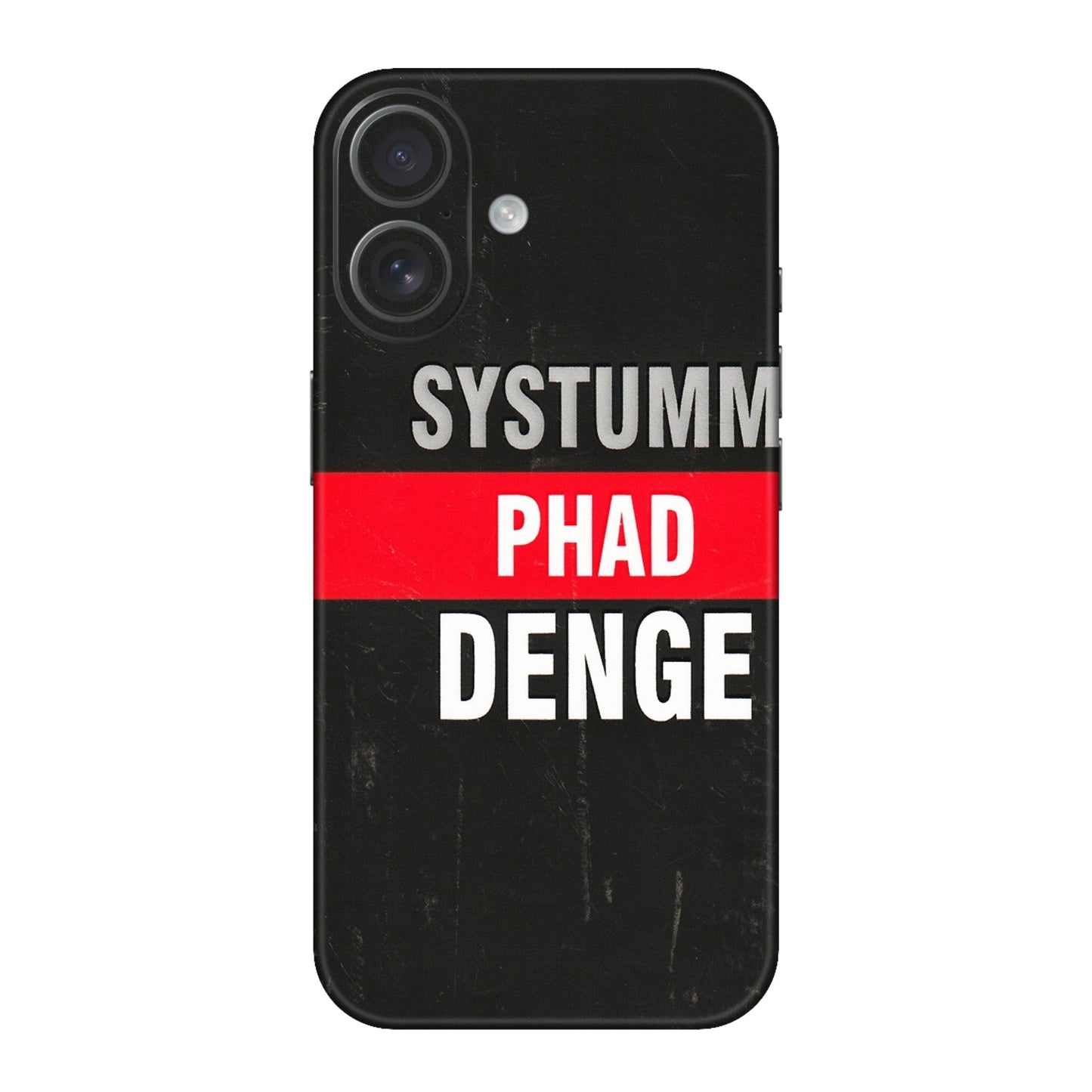 Apple iPhone Skins (All Models) - Systumm Phad Denge - 3D Embossed Finish (L-278) iPhone 16