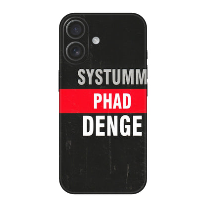 Apple iPhone Skins (All Models) - Systumm Phad Denge - 3D Embossed Finish (L-278) iPhone 16