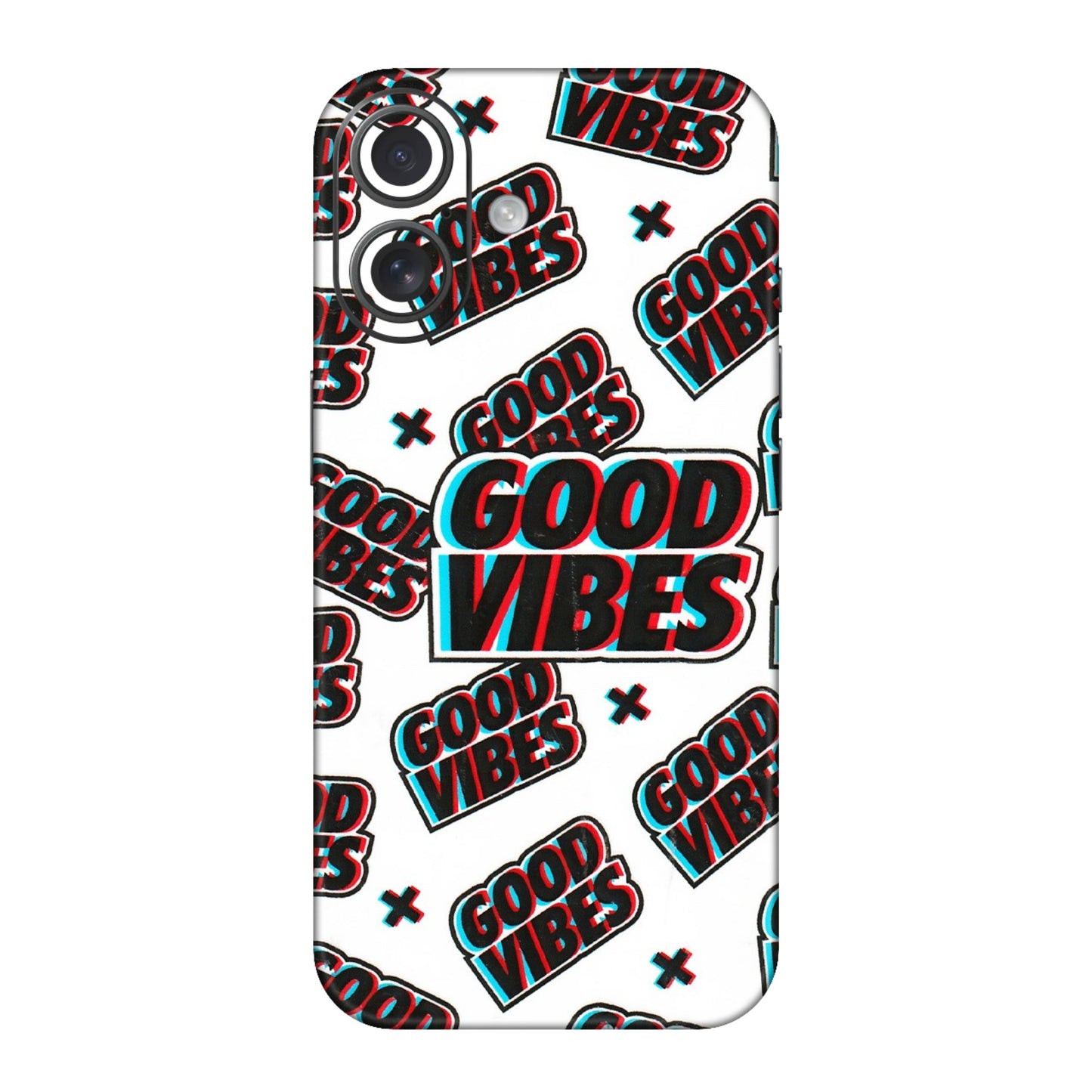 Apple iPhone Skins (All Models) - Good Vibes - 3D Embossed Finish (L-282) iPhone 16