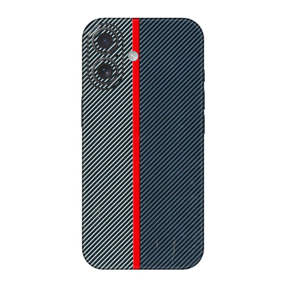 Apple iPhone Skins (All Models) - Blue Sober Lines - 3D Embossed Finish (L-305) iPhone 16