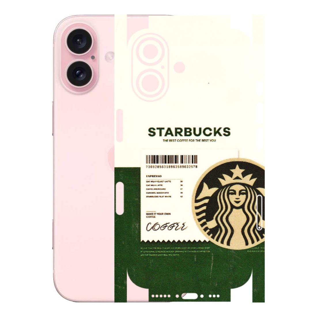 Apple iPhone Skins (All Models) - Starbucks Barcode - 3D Embossed Finish (L-308) iPhone 16