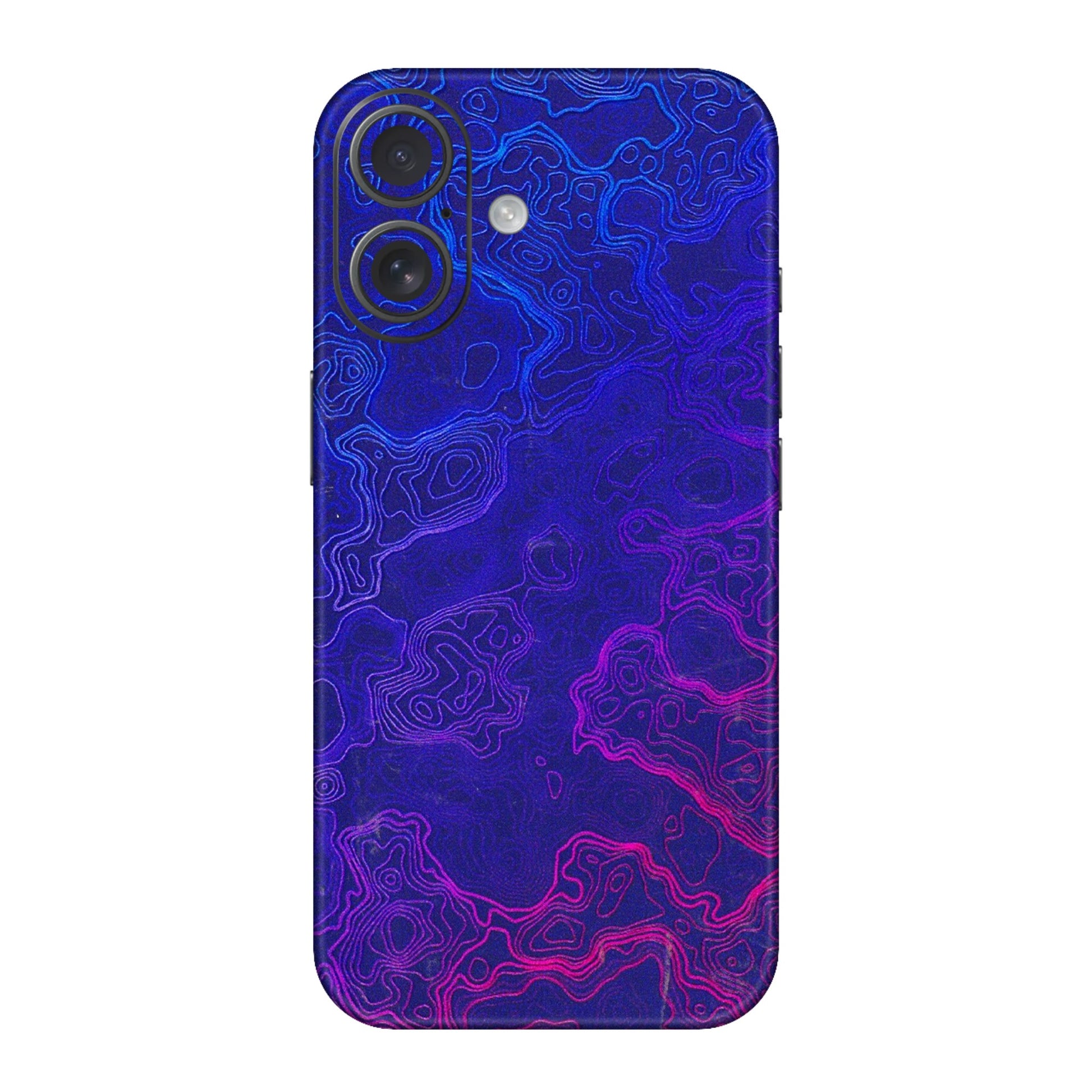 Apple iPhone Skins (All Models) - Purple Ripples Swirl - 3D Embossed Finish (L-314) iPhone 16