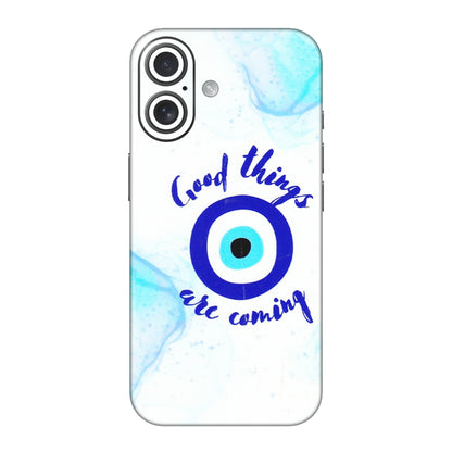 Apple iPhone Skins (All Models) - Evil Eye Good Things Are Coming - 3D Embossed Finish (L-322) iPhone 16