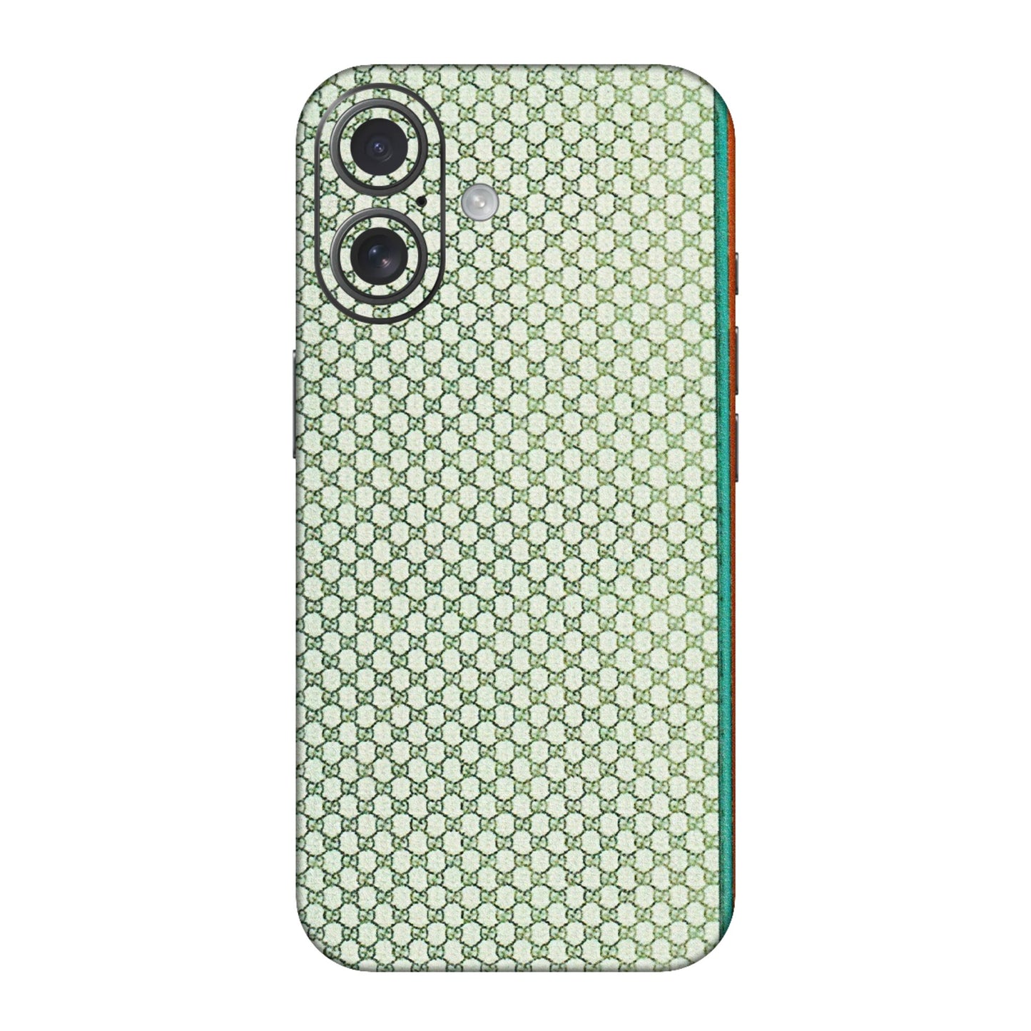 Apple iPhone Skins (All Models) - Gucci Fabric Pattern - 3D Embossed Finish (L-73) iPhone 16