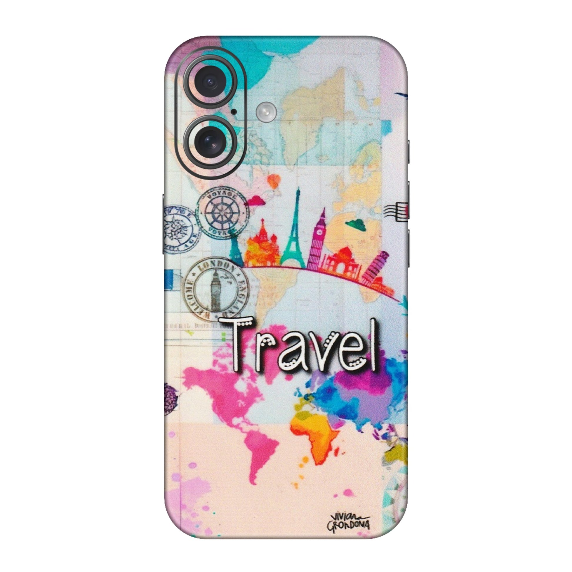 Apple iPhone Skins (All Models) - Travel The Wonders - Matte Finish (M-108) iPhone 16