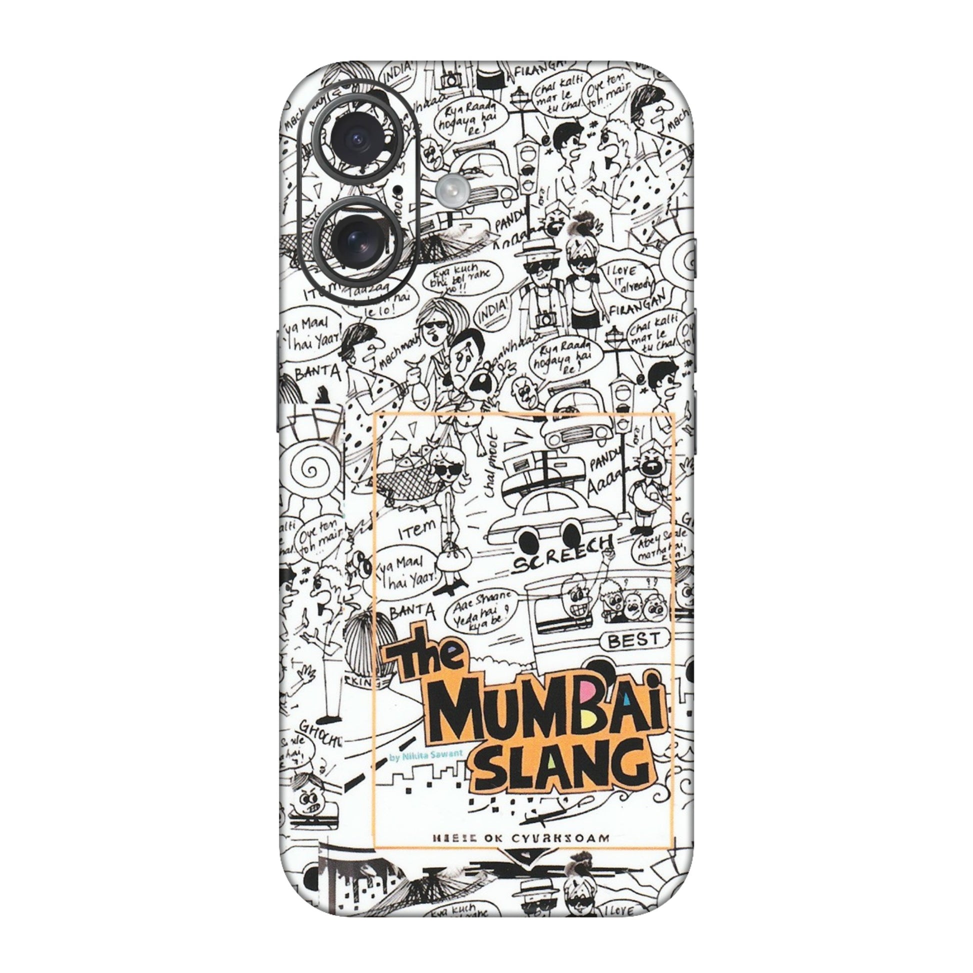 Apple iPhone Skins (All Models) - The Mumbai Slang - Matte Finish (M-142) iPhone 16