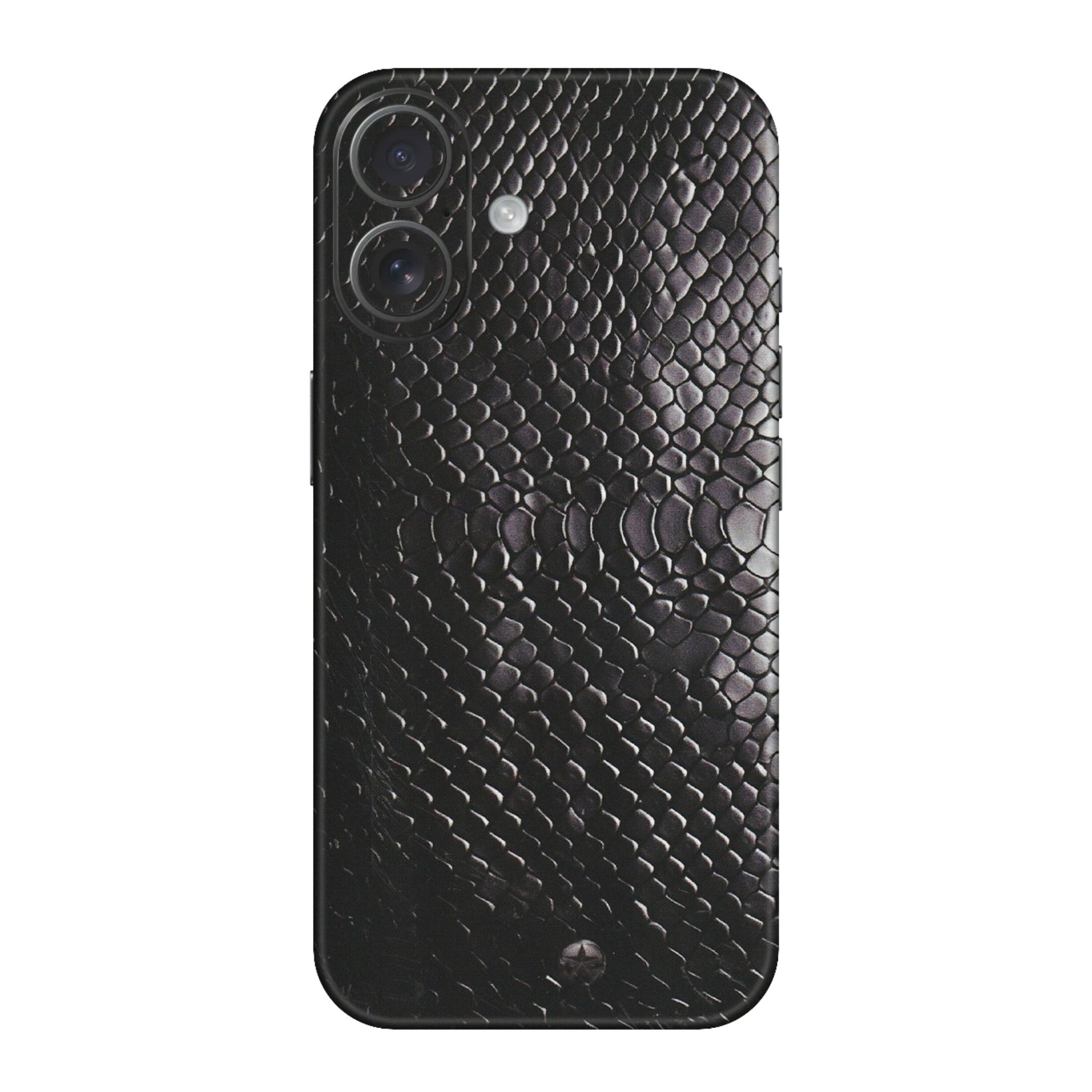 Apple iPhone Skins (All Models) - Black Snack Leather - Matte Finish (M-147) iPhone 16