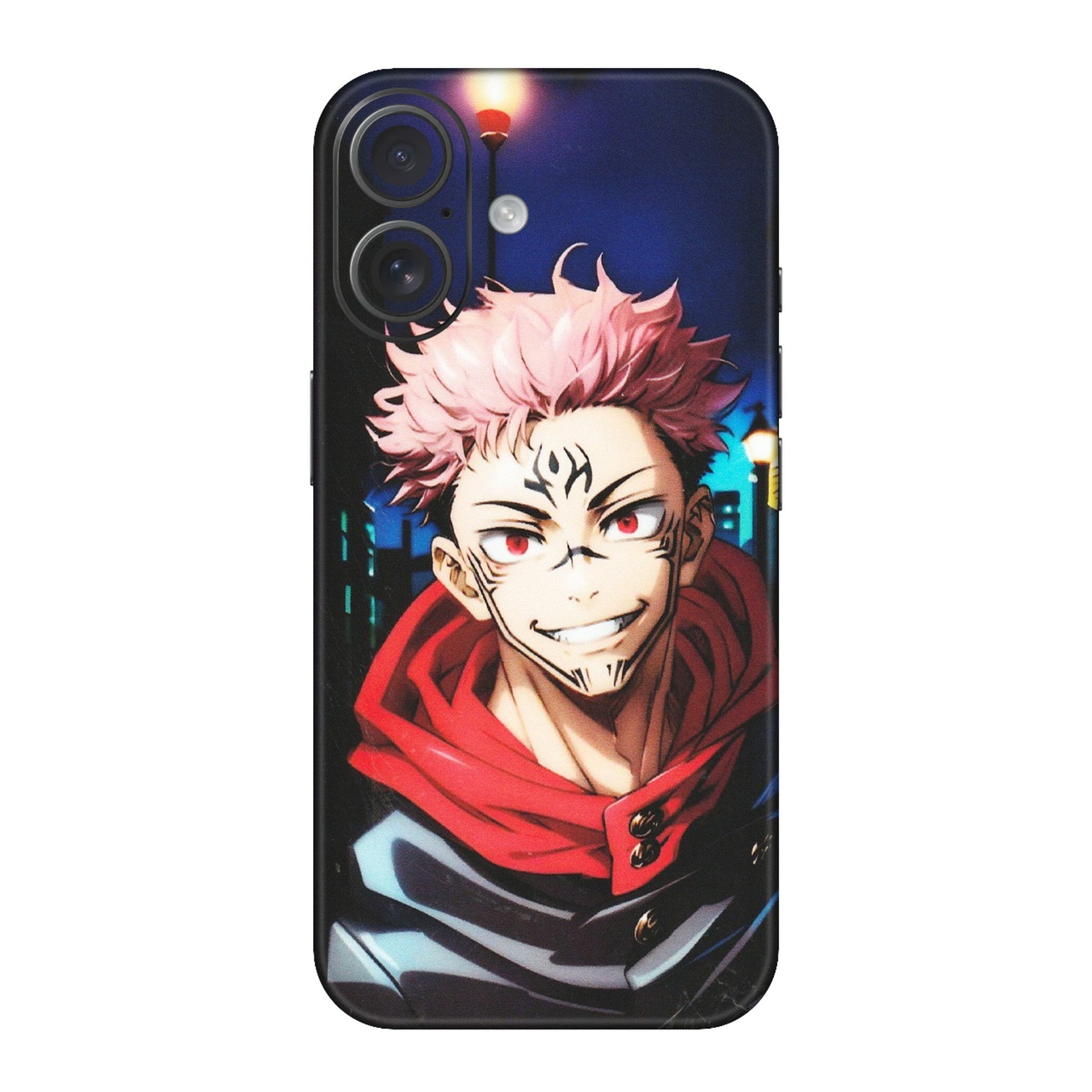 Apple iPhone Skins (All Models) - Yuji Itadori Funny Face Anime - Matte Finish (M-152) iPhone 16