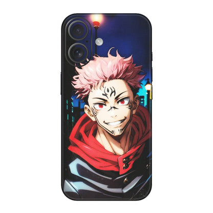 Apple iPhone Skins (All Models) - Yuji Itadori Funny Face Anime - Matte Finish (M-152) iPhone 16