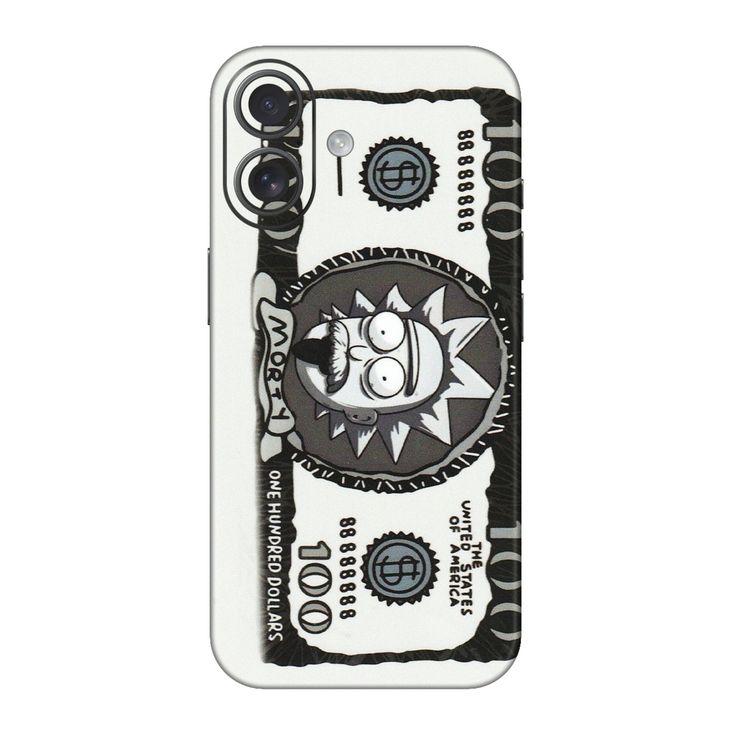 Apple iPhone Skins (All Models) - Rick And Morty Hundred Dollar Anime - Matte Finish (M-161) iPhone 16