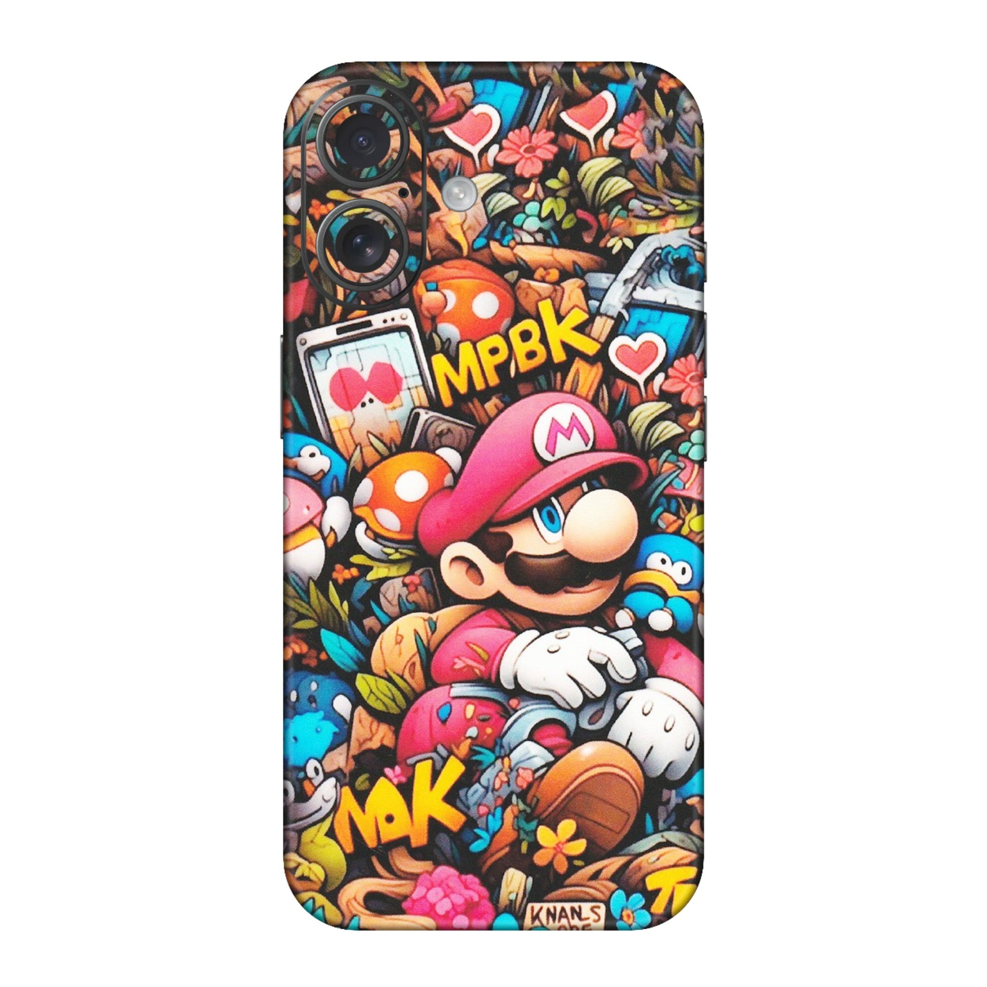 Apple iPhone Skins (All Models) - Super Mario Bros Artistic - Matte Finish (M-173) iPhone 16