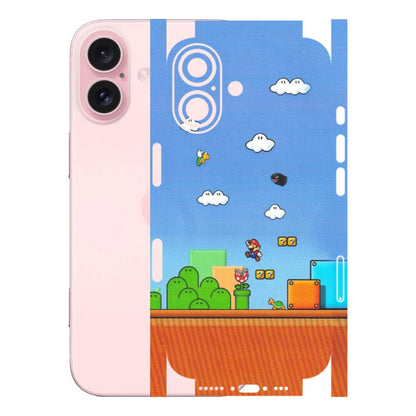 Apple iPhone Skins (All Models) - Mario Game Scene - Matte Finish (M-24) iPhone 16