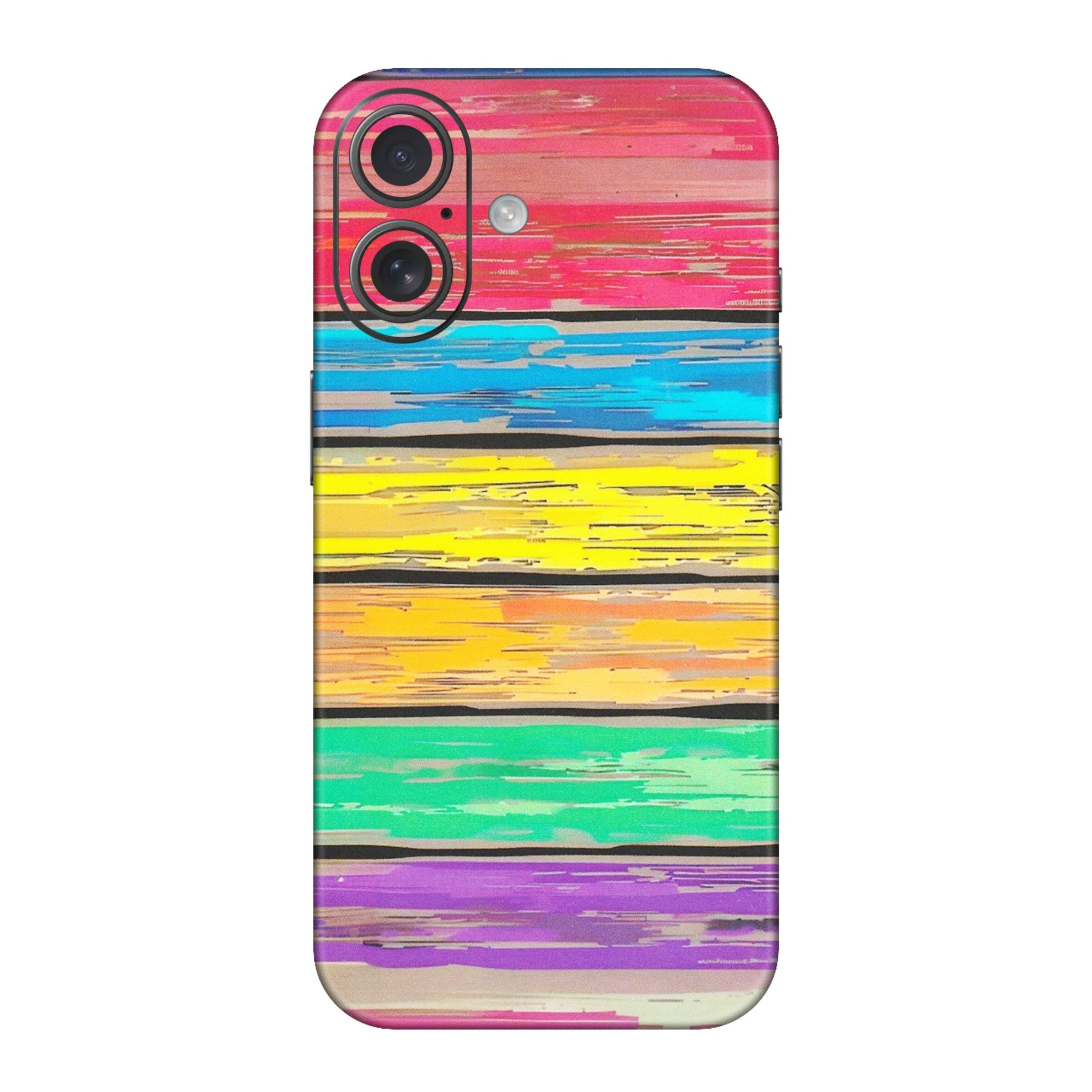 Apple iPhone Skins (All Models) - Multi Colour Wooden Wall - Matte Finish (M-96) iPhone 16