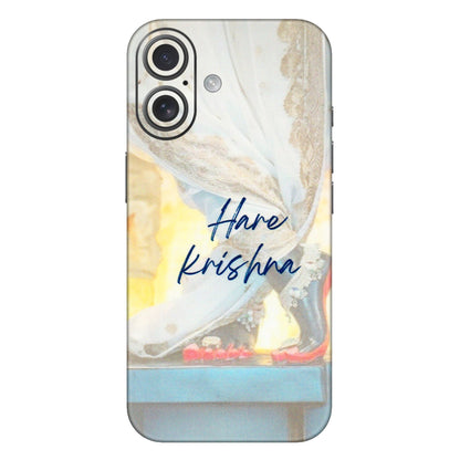 Apple iPhone Skins (All Models) - Hare Krishna - 3D Embossed Finish (L-03) iPhone 16 Plus