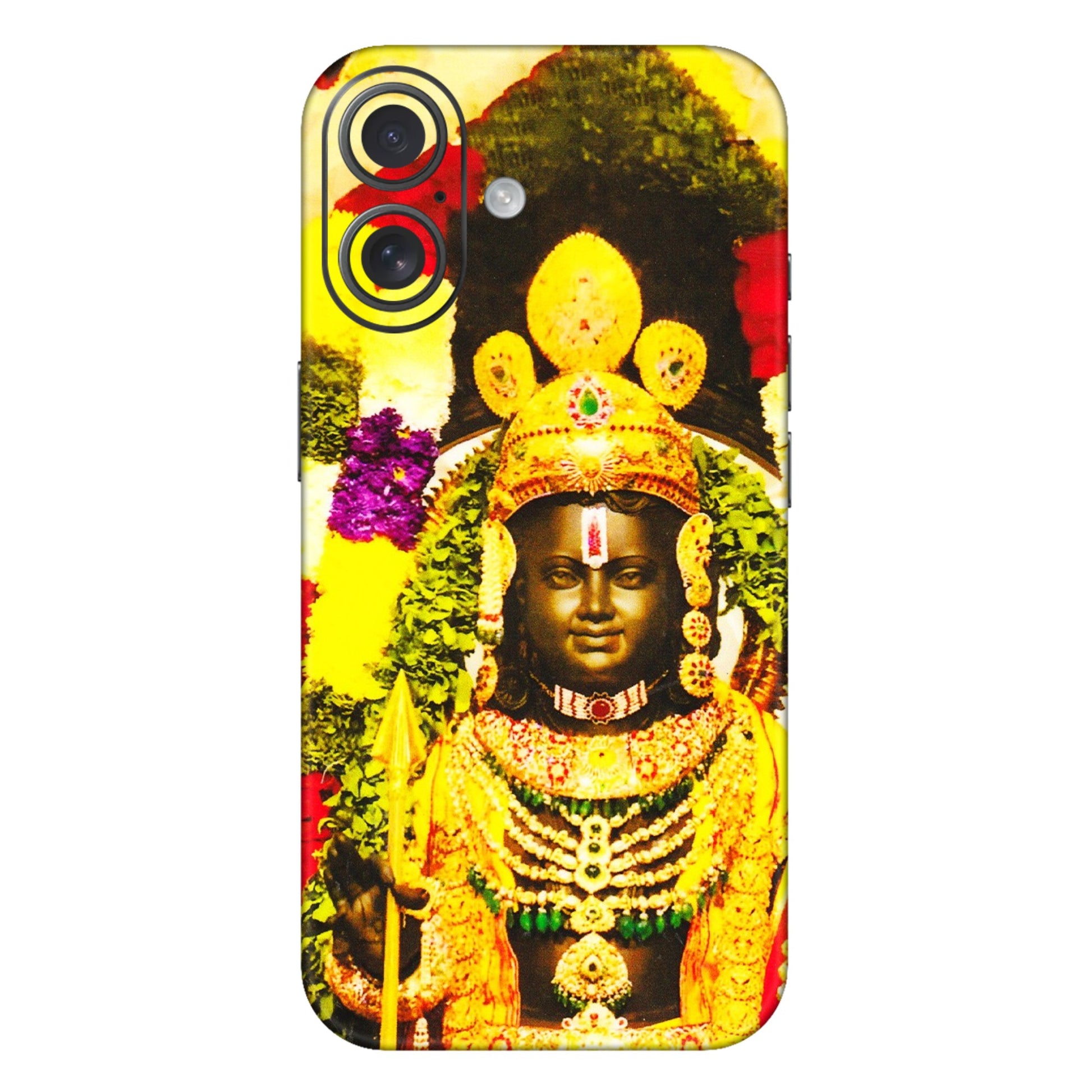 Apple iPhone Skins (All Models) - Ram Lalla Ayodhya - 3D Embossed Finish (L-103) iPhone 16 Plus