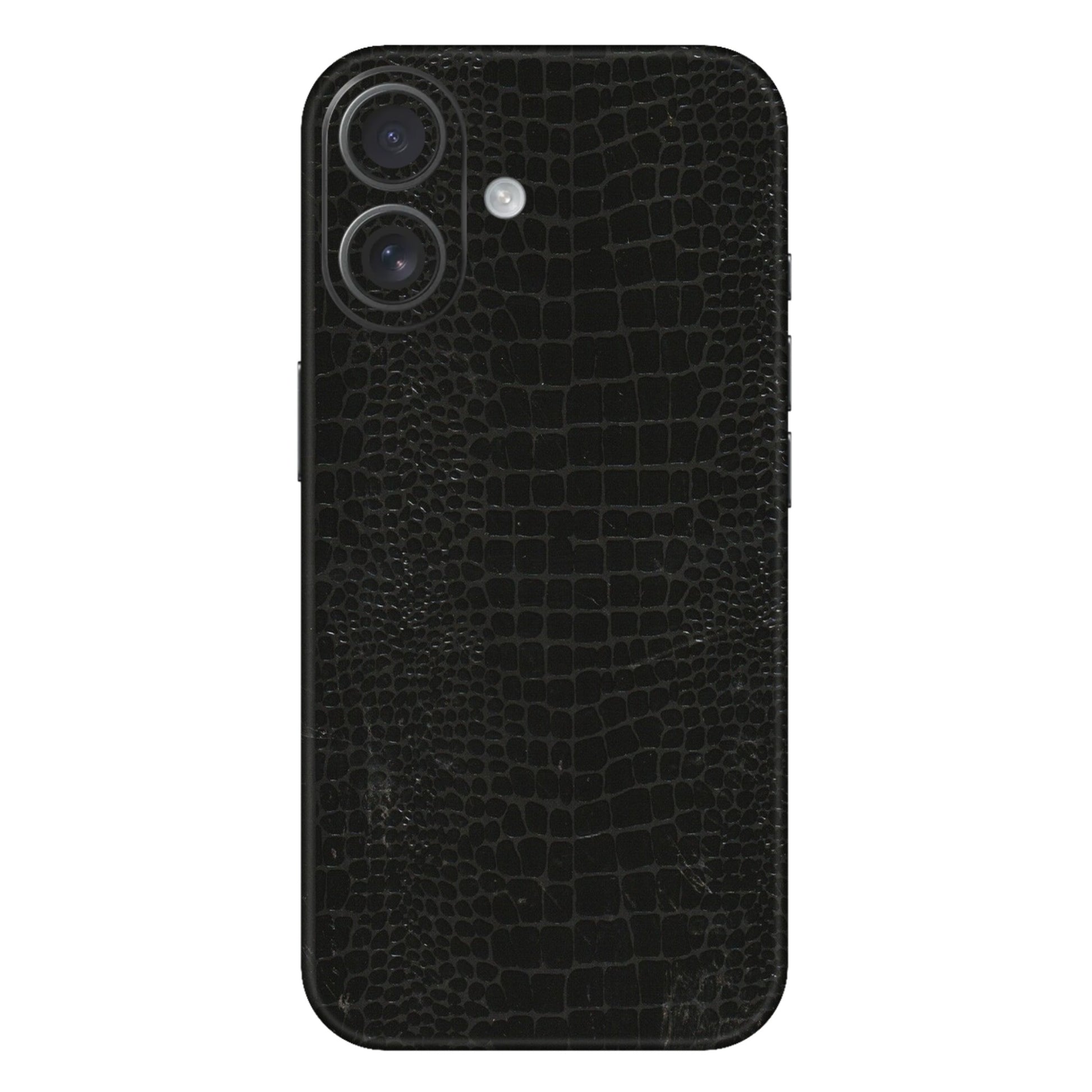 Apple iPhone Skins (All Models) - Snake Leather Black - 3D Embossed Finish (L-107) iPhone 16 Plus