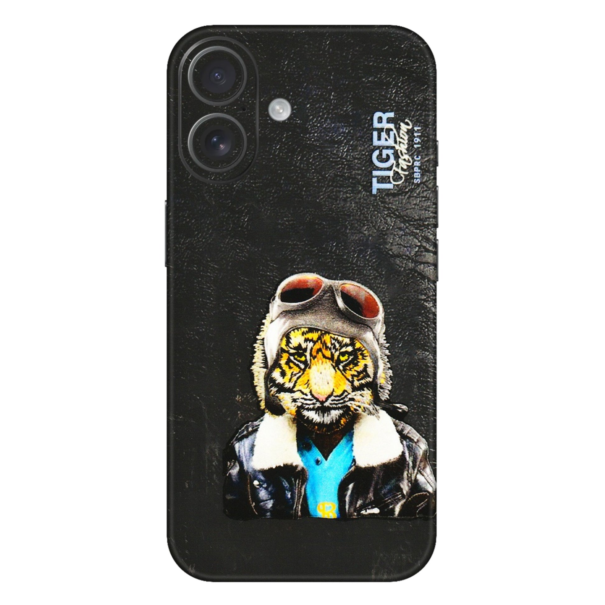 Apple iPhone Skins (All Models) - Rider Tiger - 3D Embossed Finish (L-113) iPhone 16 Plus