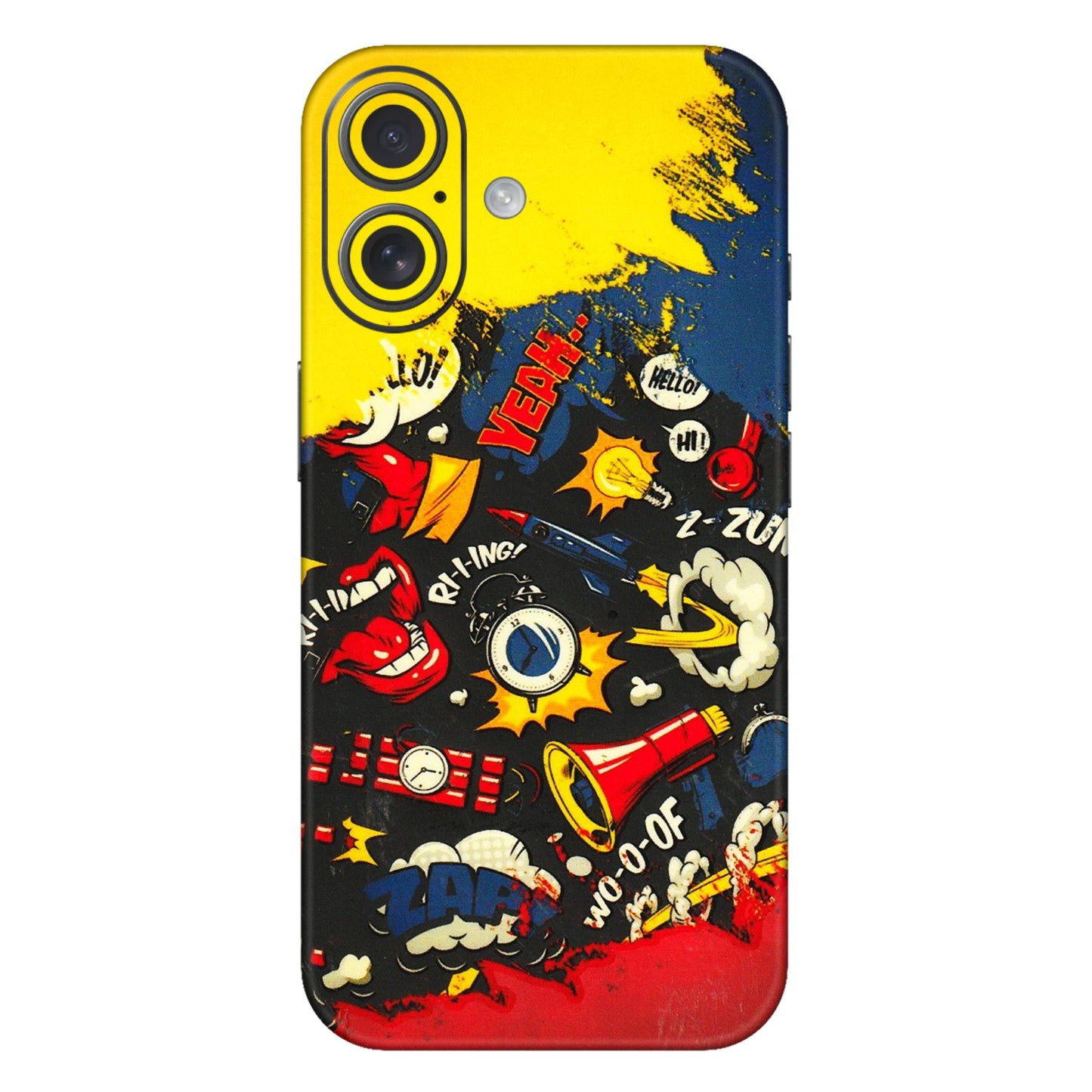 Apple iPhone Skins (All Models) - Pacific Doodle Art - 3D Embossed Finish (L-120) iPhone 16 Plus