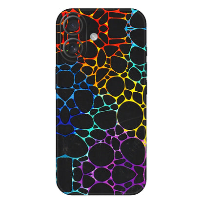 Apple iPhone Skins (All Models) - Abstract Art MultiColour - 3D Embossed Finish (L-133) iPhone 16 Plus