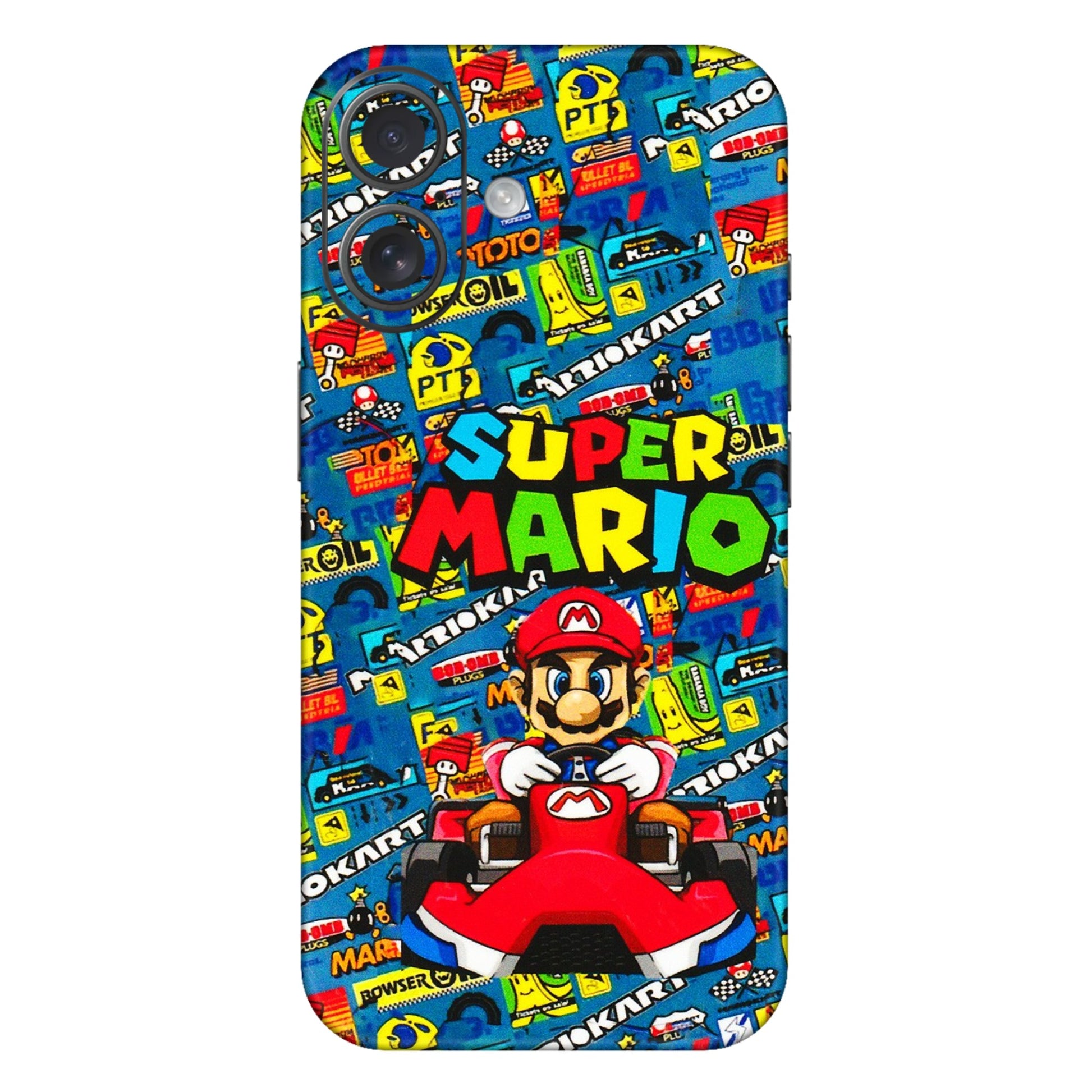 Apple iPhone Skins (All Models) - Super Mario Kart - 3D Embossed Finish (L-140) iPhone 16 Plus