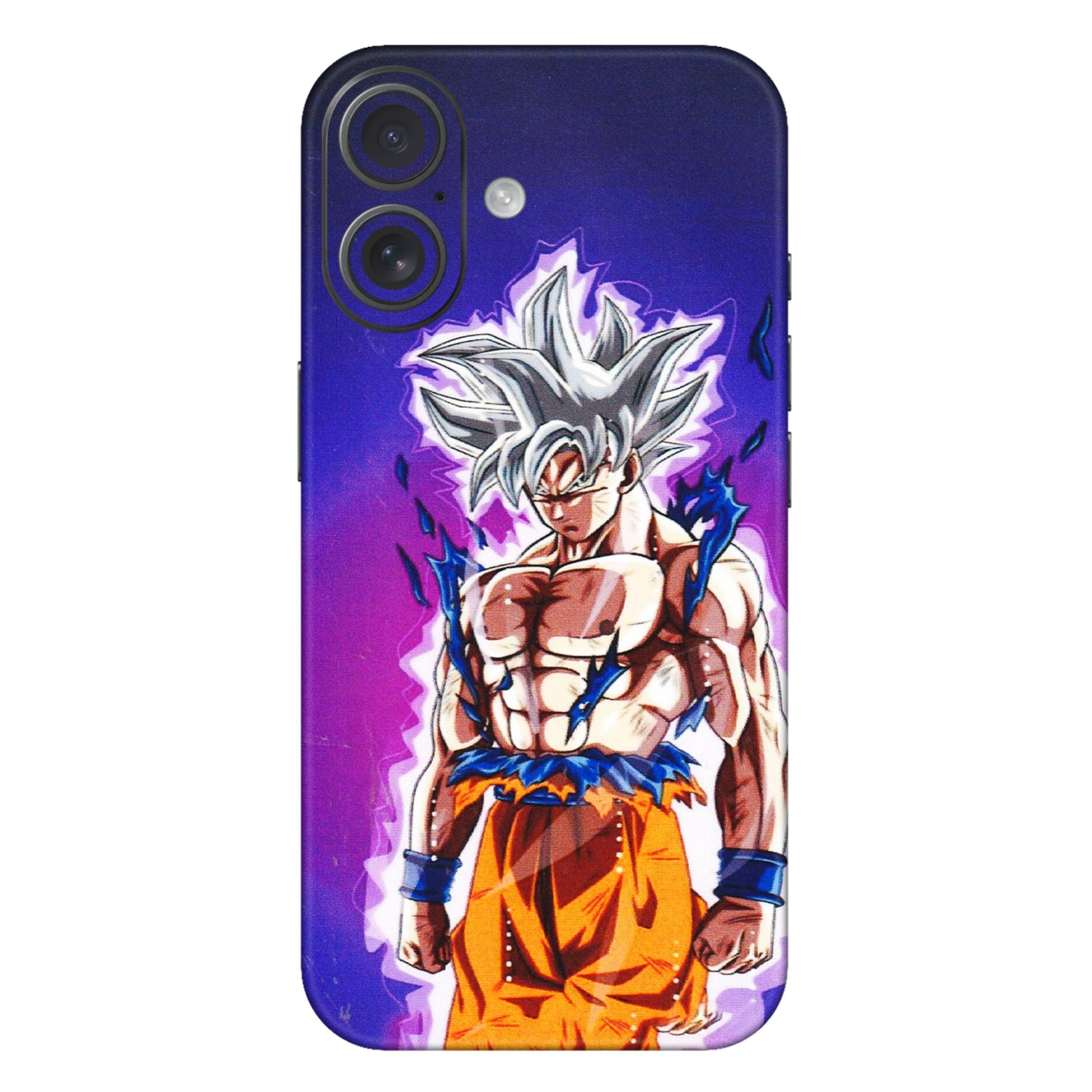 Apple iPhone Skins (All Models) - Goku Purple Anime - 3D Embossed Finish (L-147) iPhone 16 Plus