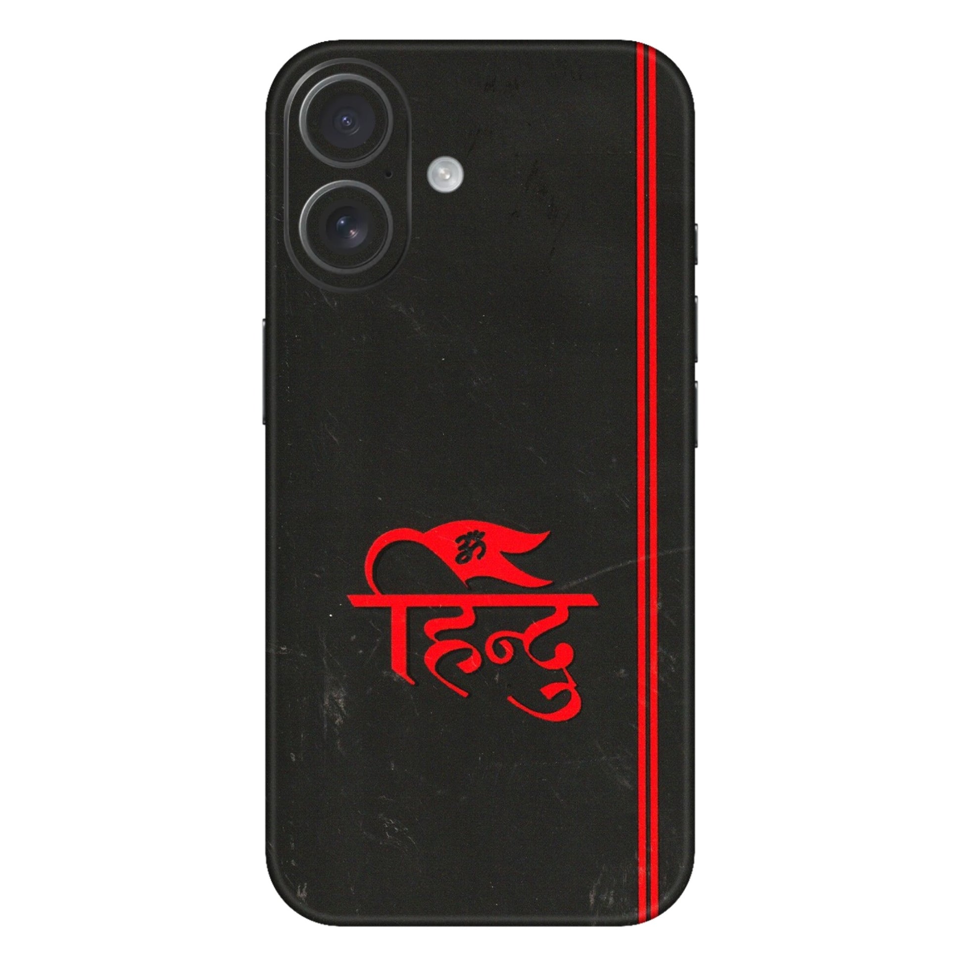 Apple iPhone Skins (All Models) - Hindu Black - 3D Embossed Finish (L-153) iPhone 16 Plus