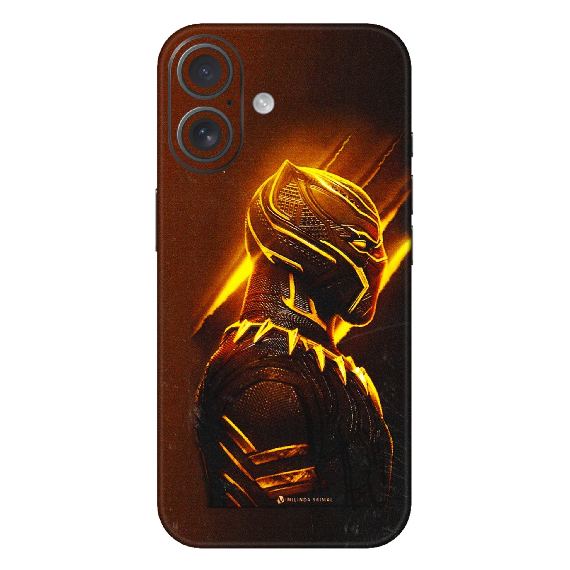 Apple iPhone Skins (All Models) - Gold Black Panther - 3D Embossed Finish (L-181) iPhone 16 Plus
