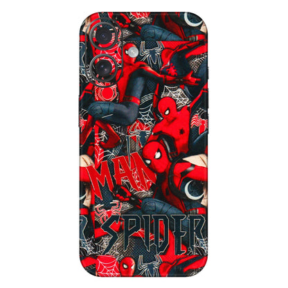 Apple iPhone Skins (All Models) - SpiderMan Cool - 3D Embossed Finish (L-188) iPhone 16 Plus