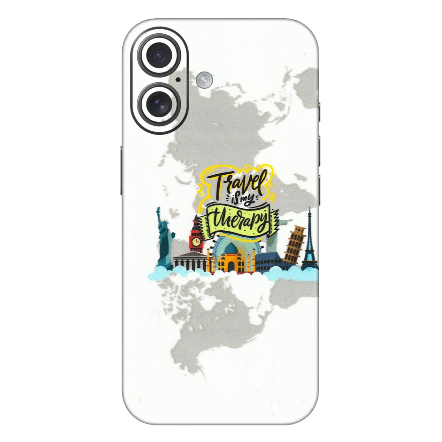 Apple iPhone Skins (All Models) - Travel Therapy - 3D Embossed Finish (L-199) iPhone 16 Plus