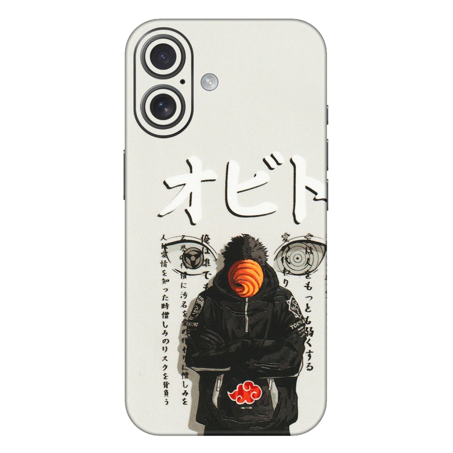 Apple iPhone Skins (All Models) - Obito Anime Eye - 3D Embossed Finish (L-19) iPhone 16 Plus