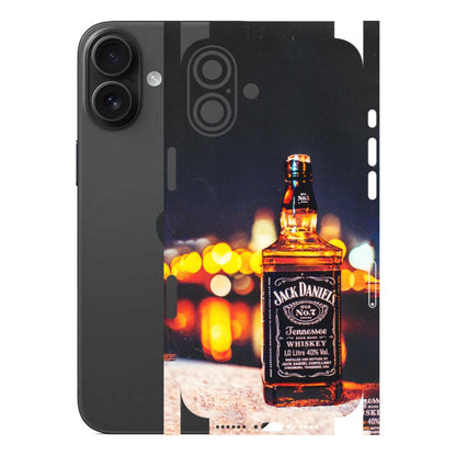Apple iPhone Skins (All Models) - JD Whiskey Bottle - 3D Embossed Finish (L-20) iPhone 16 Plus