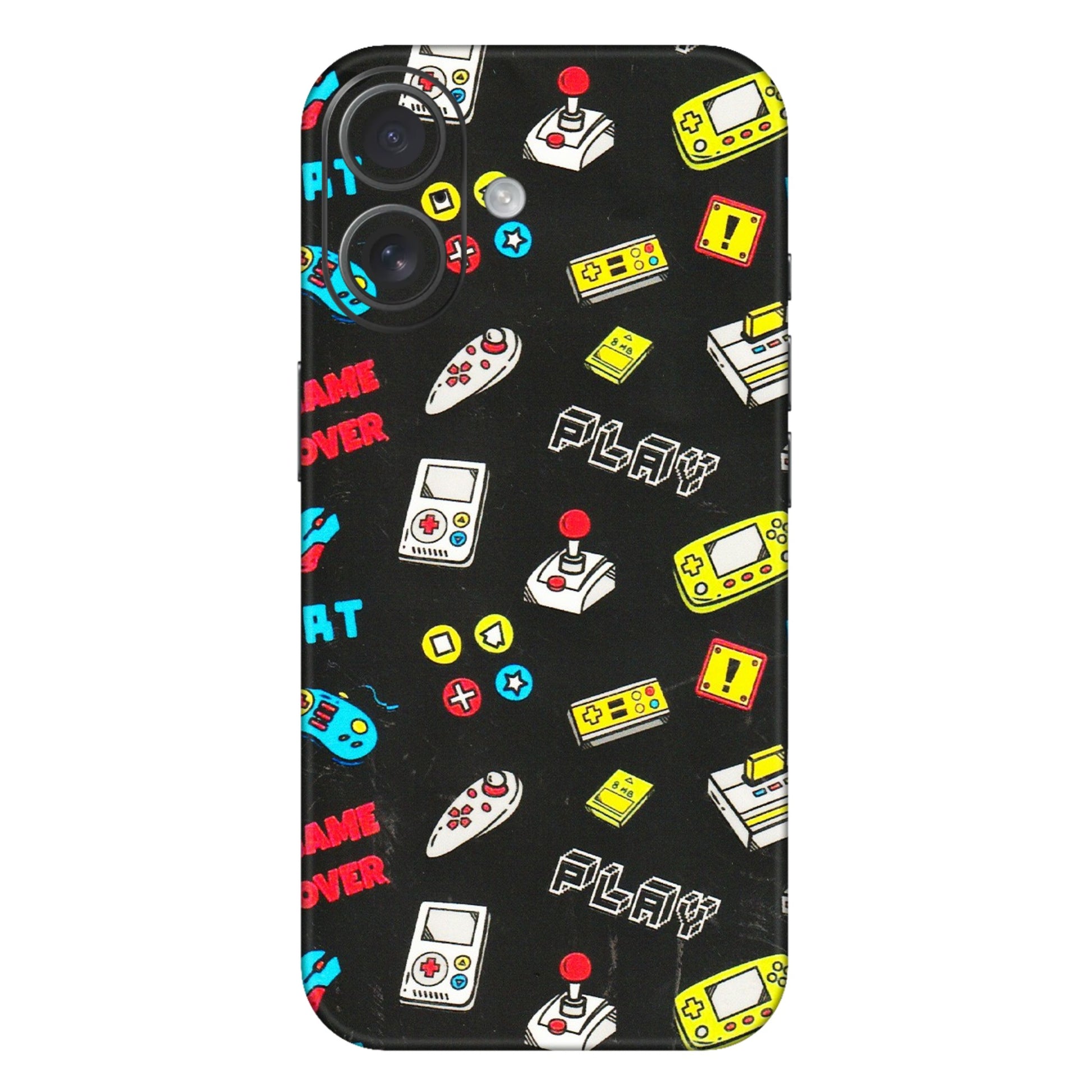 Apple iPhone Skins (All Models) - Gaming Doodles - 3D Embossed Finish (L-224) iPhone 16 Plus