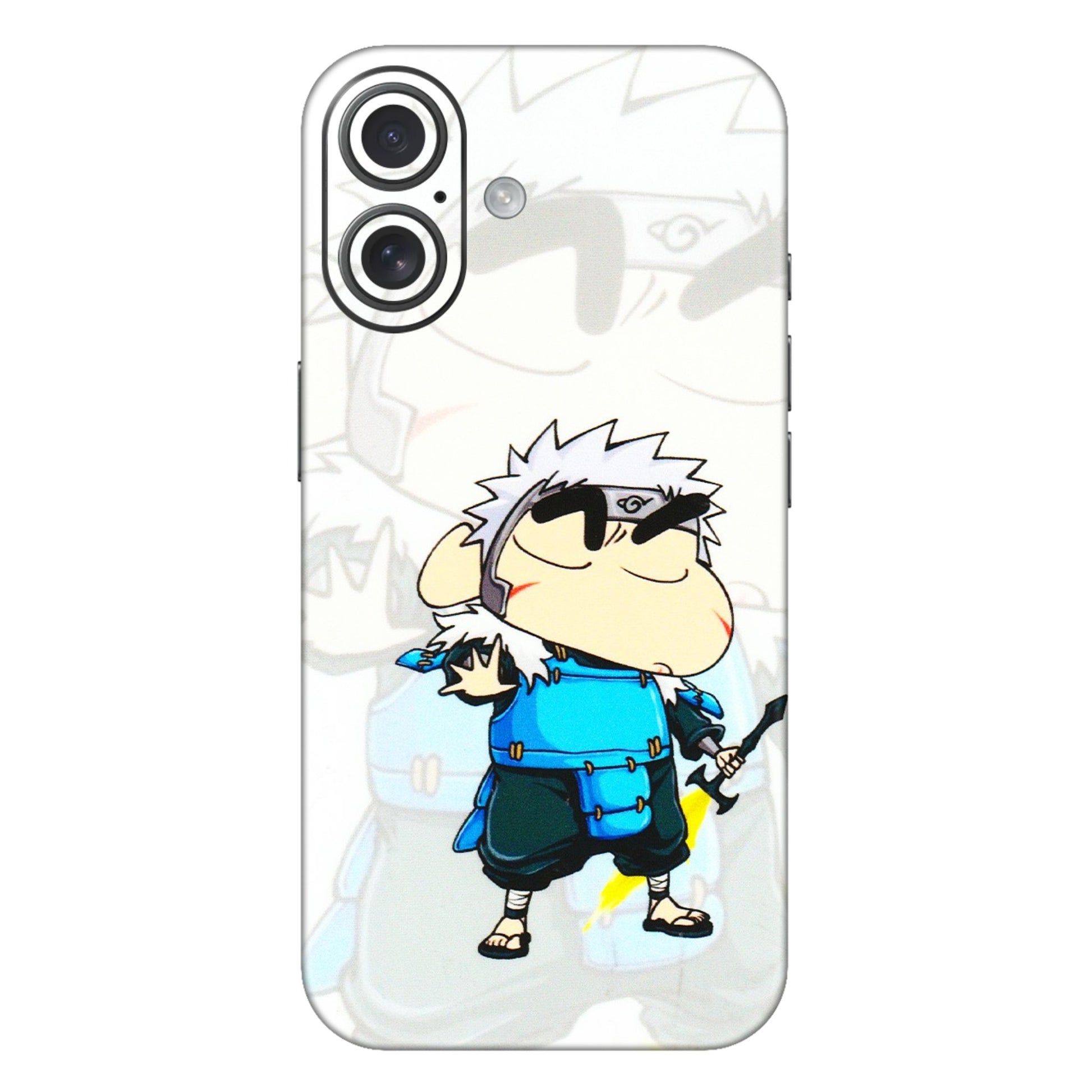 Apple iPhone Skins (All Models) - Angry Young Shinchan - 3D Embossed Finish (L-226) iPhone 16 Plus