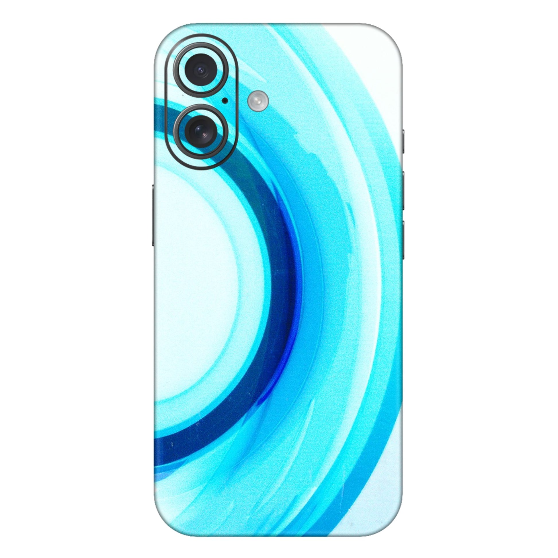 Apple iPhone Skins (All Models) - The Blue Curve - 3D Embossed Finish (L-244) iPhone 16 Plus