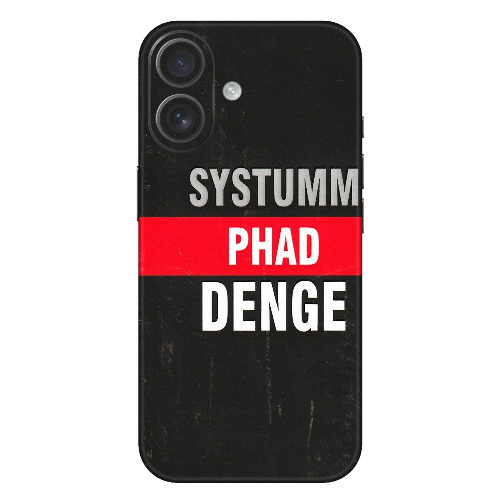 Apple iPhone Skins (All Models) - Systumm Phad Denge - 3D Embossed Finish (L-278) iPhone 16 Plus