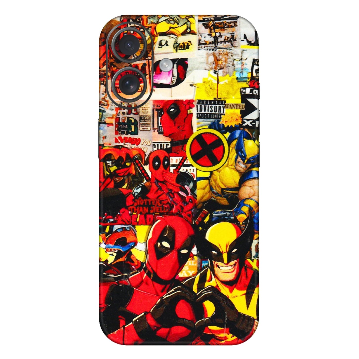 Apple iPhone Skins (All Models) - Spidy Wolverine - 3D Embossed Finish (L-310) iPhone 16 Plus