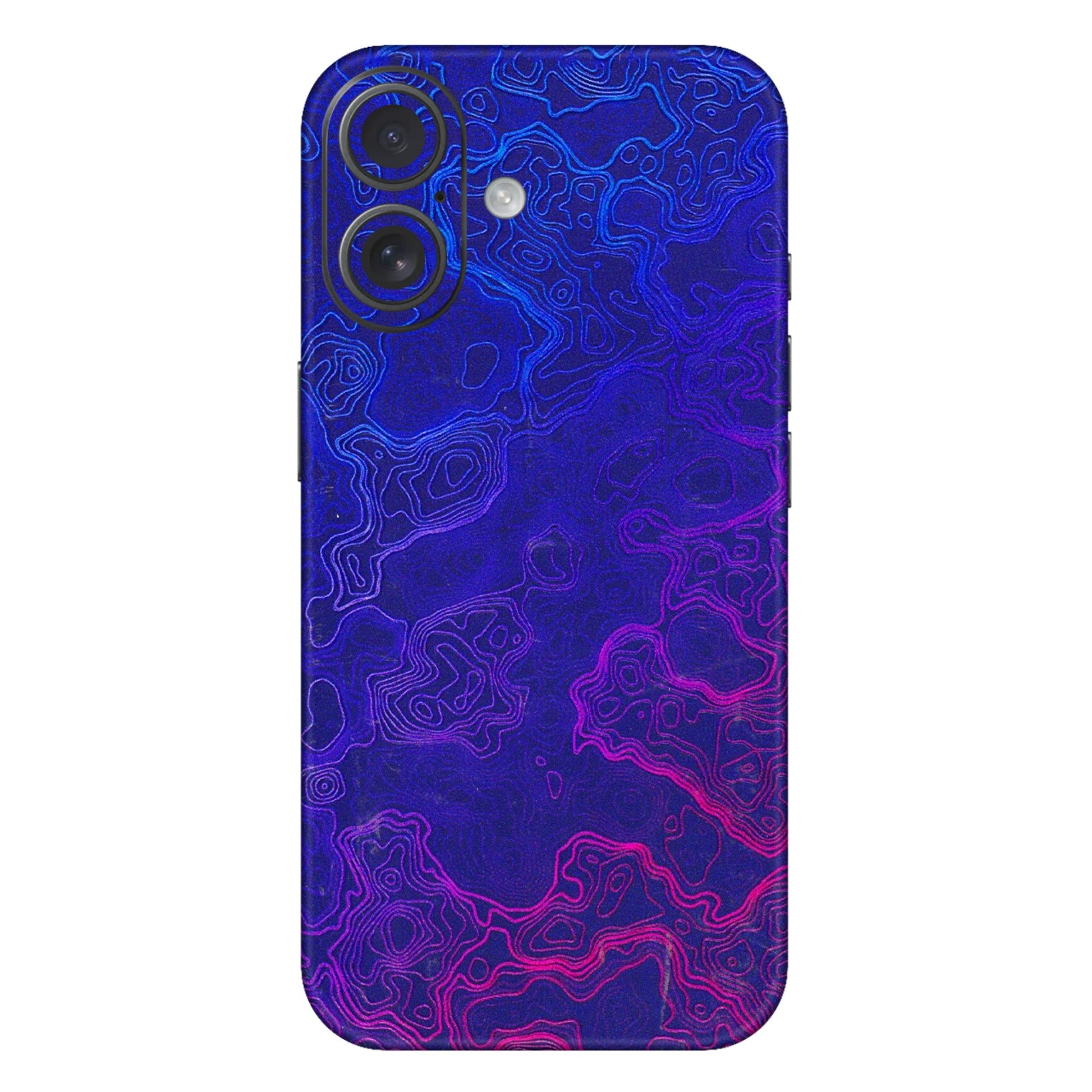 Apple iPhone Skins (All Models) - Purple Ripples Swirl - 3D Embossed Finish (L-314) iPhone 16 Plus
