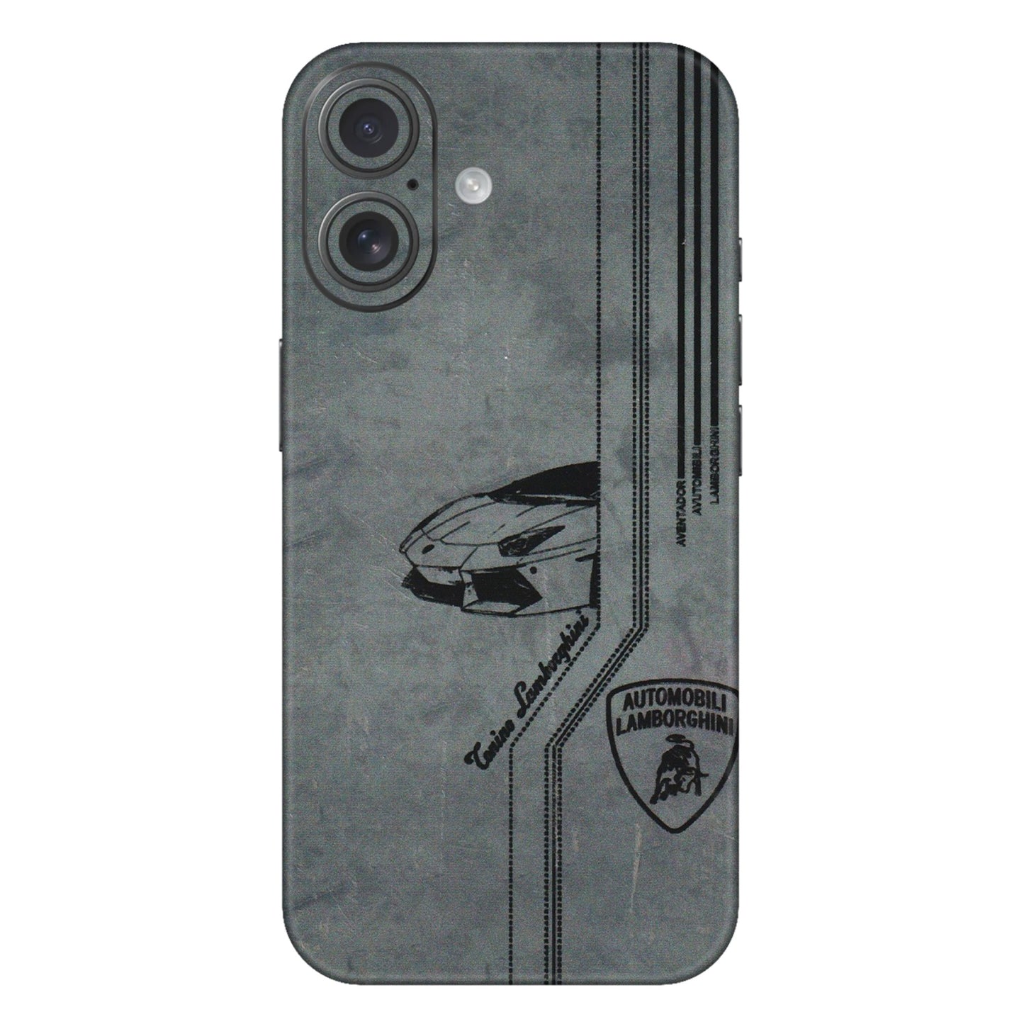 Apple iPhone Skins (All Models) - New Lamborgini Aventador - 3D Embossed Finish (L-321) iPhone 16 Plus
