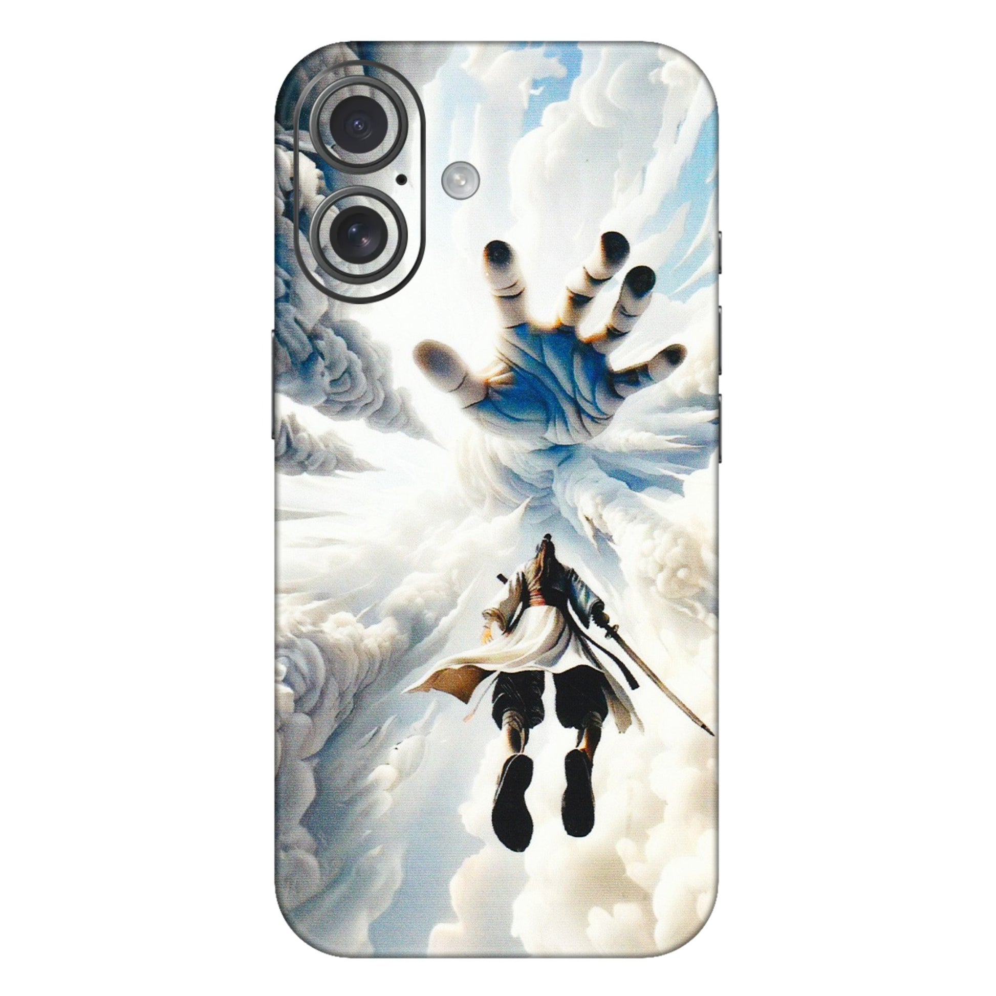 Apple iPhone Skins (All Models) - Big Hand With Monkey King - 3D Embossed Finish (L-323) iPhone 16 Plus